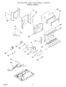 02 - Air Flow And Control parts for Whirlpool Air Conditioner ACQ052XJ0 from AppliancePartsPros.com