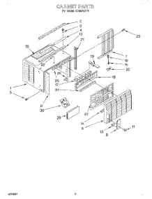 03 - Cabinet parts for Whirlpool Air Conditioner ACM072XF0 from AppliancePartsPros.com
