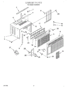03 - Cabinet parts for Whirlpool Air Conditioner ACQ052XG1 from AppliancePartsPros.com