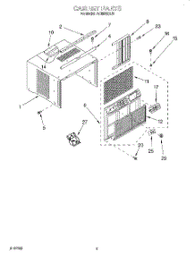 03 - Cabinet parts for Whirlpool Air Conditioner ACM062XJ0 from AppliancePartsPros.com