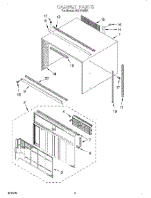 03 - Section parts for Whirlpool Air Conditioner ACU114XE3 from AppliancePartsPros.com