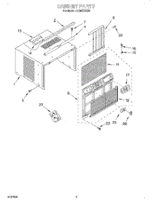 03 - Cabinet parts for Whirlpool Air Conditioner ACM072XH0 from AppliancePartsPros.com