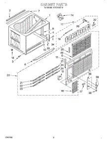 03 - Cabinet parts for Whirlpool Air Conditioner ACQ214XH0 from AppliancePartsPros.com