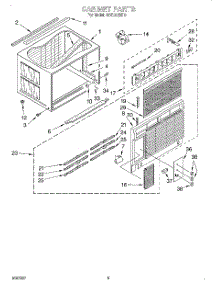 03 - Cabinet parts for Whirlpool Air Conditioner ACQ142XH0 from AppliancePartsPros.com