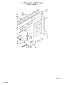 05 - Installation parts for Whirlpool Air Conditioner ACE254XH0 from AppliancePartsPros.com