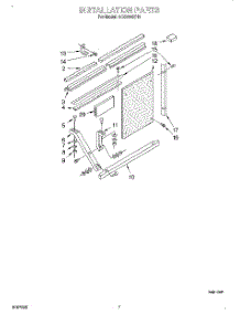 05 - Installation parts for Whirlpool Air Conditioner ACQ254XH0 from AppliancePartsPros.com