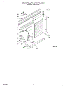 05 - Installation parts for Whirlpool Air Conditioner ACM254XH0 from AppliancePartsPros.com