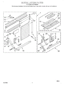 05 - Installation parts for Whirlpool Air Conditioner ACQ184XG0 from AppliancePartsPros.com