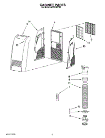 03 - Cabinet Parts parts for Whirlpool Air Conditioner ACPE102PS2 from AppliancePartsPros.com