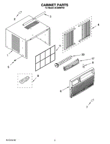 03 - Cabinet Parts parts for Whirlpool Air Conditioner ACQ068PS2 from AppliancePartsPros.com