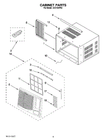 03 - Cabinet Parts parts for Whirlpool Air Conditioner ACC184PS2 from AppliancePartsPros.com