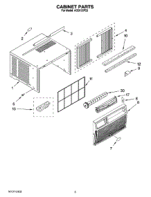 03 - Cabinet Parts parts for Whirlpool Air Conditioner ACQ122PS3 from AppliancePartsPros.com