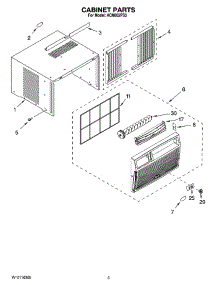 03 - Cabinet Parts parts for Whirlpool Air Conditioner ACM052PS3 from AppliancePartsPros.com