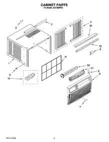 03 - Cabinet Parts parts for Whirlpool Air Conditioner ACC108PS2 from AppliancePartsPros.com