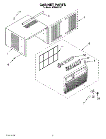 03 - Cabinet Parts parts for Whirlpool Air Conditioner ACM082PS2 from AppliancePartsPros.com