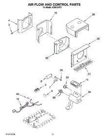 02 - Air Flow And Control Parts parts for Whirlpool Air Conditioner ACM124PS1 from AppliancePartsPros.com