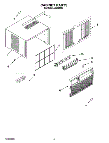 03 - Cabinet Parts parts for Whirlpool Air Conditioner ACQ088PS2 from AppliancePartsPros.com