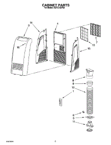 03 - Cabinet Parts parts for Whirlpool Air Conditioner ACPE102PS0 from AppliancePartsPros.com