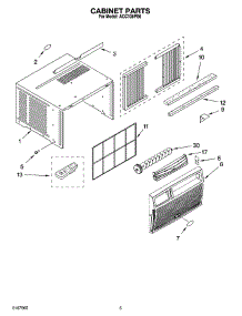 03 - Cabinet Parts parts for Whirlpool Air Conditioner ACC108PS0 from AppliancePartsPros.com