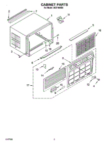 03 - Cabinet Parts parts for Whirlpool Air Conditioner ACE184XS0 from AppliancePartsPros.com