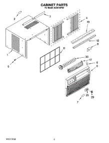 03 - Cabinet Parts parts for Whirlpool Air Conditioner ACM124PS2 from AppliancePartsPros.com
