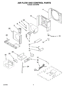 02 - Air Flow And Control Parts parts for Whirlpool Air Conditioner ACC184PS0 from AppliancePartsPros.com