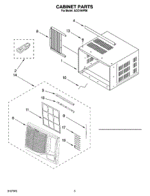 03 - Cabinet Parts parts for Whirlpool Air Conditioner ACC184PS0 from AppliancePartsPros.com
