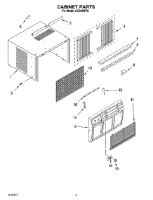 03 - Cabinet Parts parts for Whirlpool Air Conditioner ACD052PS2 from AppliancePartsPros.com
