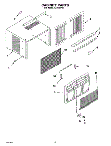 03 - Cabinet Parts parts for Whirlpool Air Conditioner ACD052PS1 from AppliancePartsPros.com
