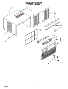 03 - Cabinet Parts parts for Whirlpool Air Conditioner ACM122PS0 from AppliancePartsPros.com