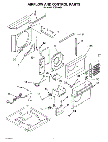 02 - Airflow And Control Parts parts for Whirlpool Air Conditioner ACE244XS0 from AppliancePartsPros.com