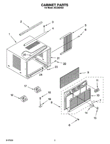 03 - Cabinet Parts parts for Whirlpool Air Conditioner ACE082XS2 from AppliancePartsPros.com