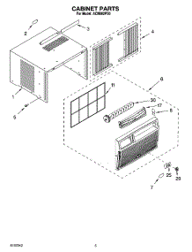 03 - Cabinet Parts parts for Whirlpool Air Conditioner ACM082PS0 from AppliancePartsPros.com