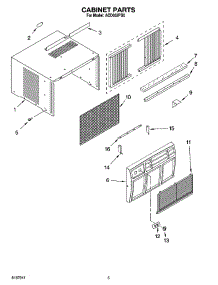 03 - Cabinet Parts parts for Whirlpool Air Conditioner ACD052PS0 from AppliancePartsPros.com