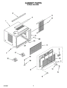 03 - Cabinet Parts parts for Whirlpool Air Conditioner ACE124XS0 from AppliancePartsPros.com