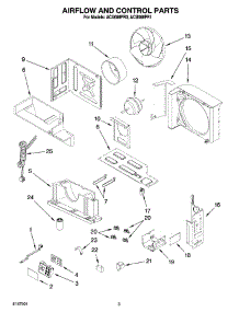 02 - Air Flow And Control Parts parts for Whirlpool Air Conditioner ACU088PR1 from AppliancePartsPros.com