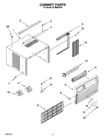 03 - Cabinet Parts parts for Whirlpool Air Conditioner ACM082XP0 from AppliancePartsPros.com