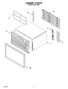 03 - Cabinet Parts parts for Whirlpool Air Conditioner ACE114PP0 from AppliancePartsPros.com
