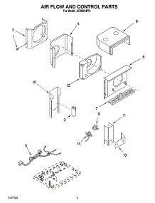 02 - Air Flow And Control Parts parts for Whirlpool Air Conditioner ACD052PR2 from AppliancePartsPros.com