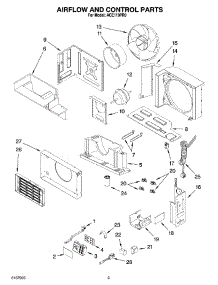 02 - Air Flow And Control Parts parts for Whirlpool Air Conditioner ACE119PR0 from AppliancePartsPros.com