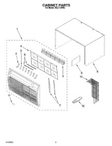 03 - Cabinet Parts parts for Whirlpool Air Conditioner ACE119PR0 from AppliancePartsPros.com