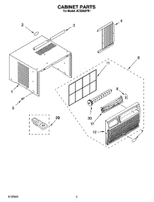 03 - Cabinet Parts parts for Whirlpool Air Conditioner ACQ062PR1 from AppliancePartsPros.com