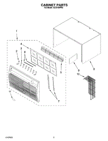 03 - Cabinet Parts parts for Whirlpool Air Conditioner ACU109PR0 from AppliancePartsPros.com