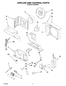 02 - Air Flow And Control Parts parts for Whirlpool Air Conditioner ACU108PR0 from AppliancePartsPros.com