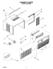 03 - Cabinet Parts parts for Whirlpool Air Conditioner ACQ108MR0 from AppliancePartsPros.com