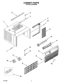 03 - Cabinet Parts parts for Whirlpool Air Conditioner ACQ184XR0 from AppliancePartsPros.com