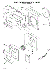 02 - Air Flow And Control Parts parts for Whirlpool Air Conditioner ACS082PR0 from AppliancePartsPros.com