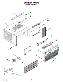 03 - Cabinet Parts parts for Whirlpool Air Conditioner ACQ189XR1 from AppliancePartsPros.com