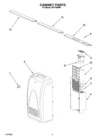 03 - Cabinet Parts parts for Whirlpool Air Conditioner ACP102PR0 from AppliancePartsPros.com