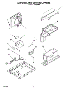 02 - Air Flow And Control Parts parts for Whirlpool Air Conditioner ACQ088MR0 from AppliancePartsPros.com